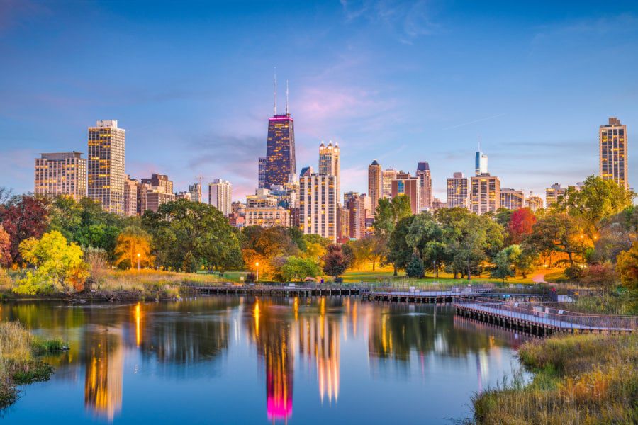 Lincoln Park - Illinois skyline
